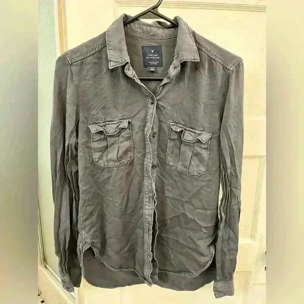 American eagle vintage‎ boyfriend button up